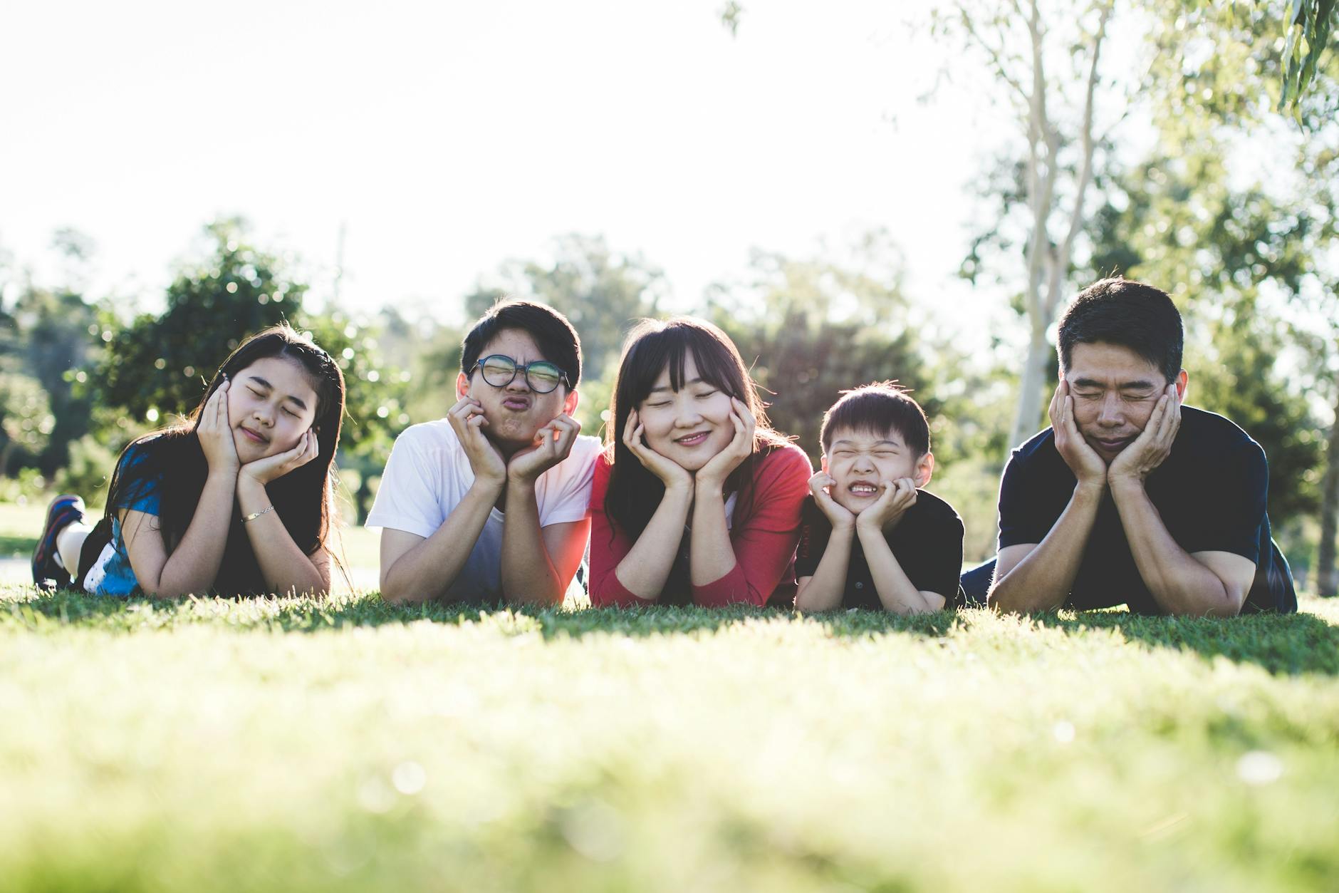 Nettes Familienbild
