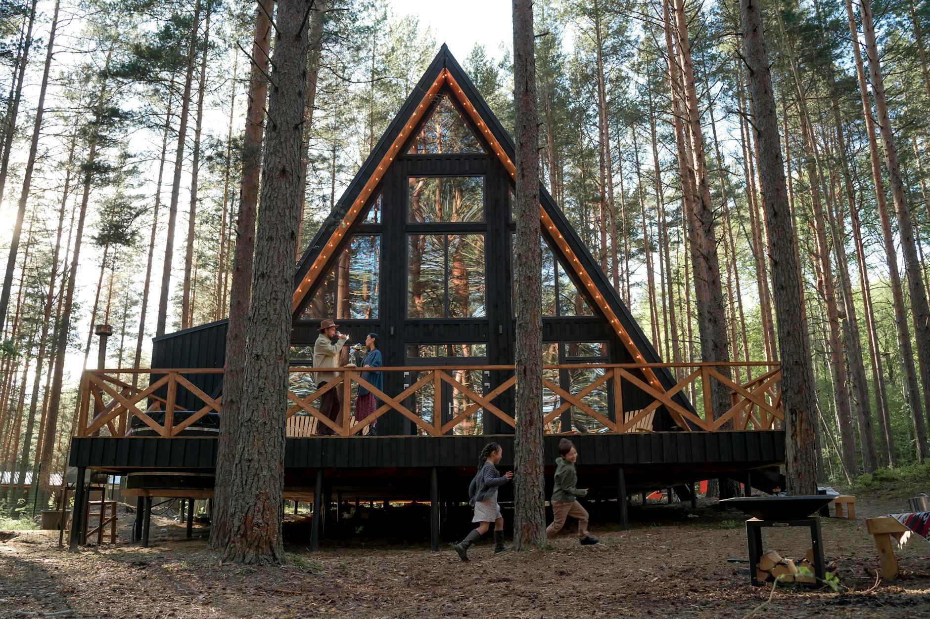Kostenloses Stock Foto zu bäume, campen, familie